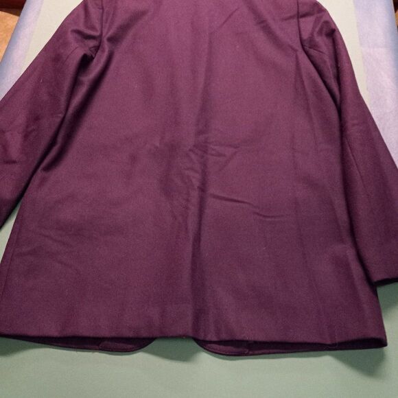Sag Harbor Petite Purple Wool Women's Petitie single Button Jacket - Picture 5 of 7